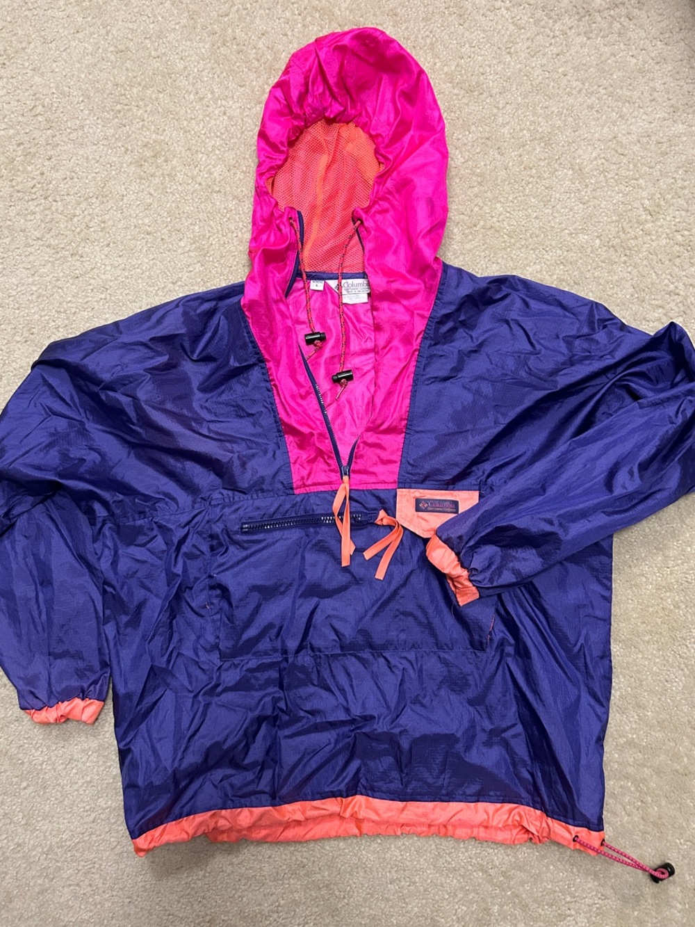 Vintage Columbia Multi Color Women’s Windbreaker